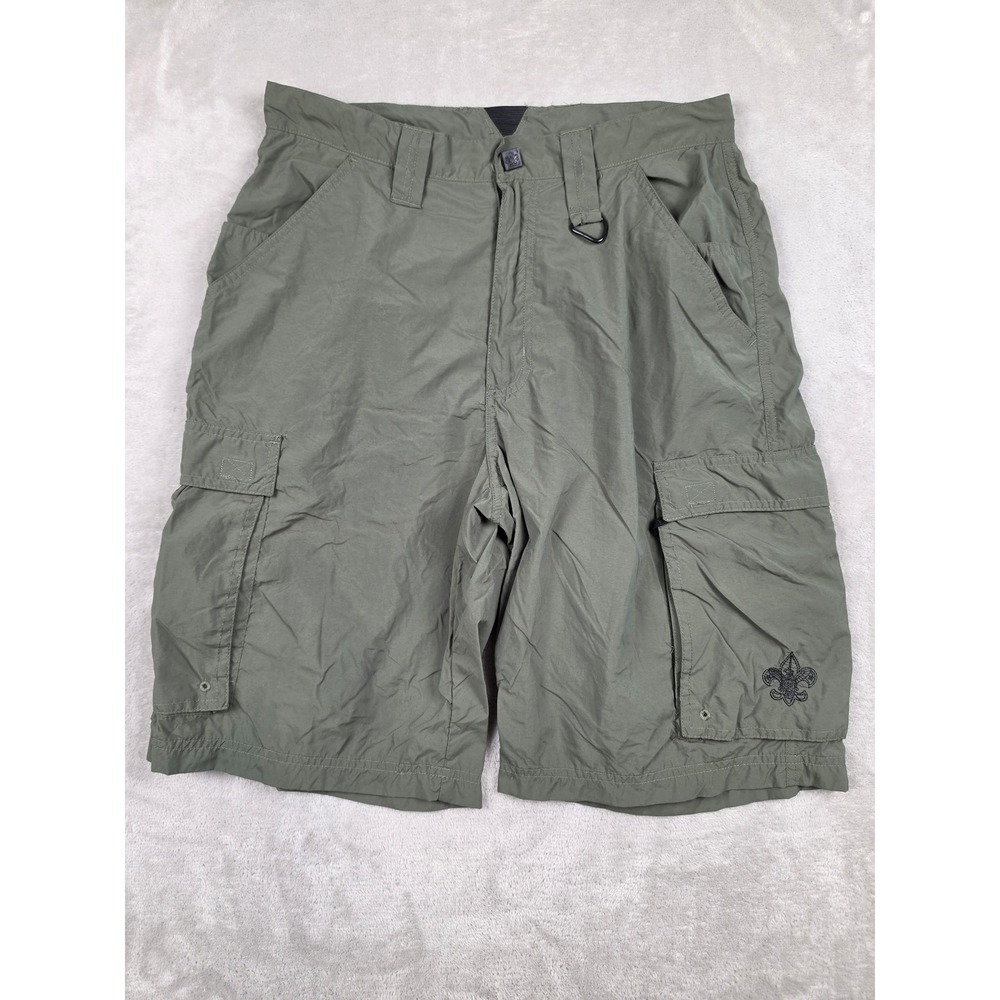 Boy Scouts of America Centennial‎ Uniform Shorts Mens Small Green Cargo Nylon